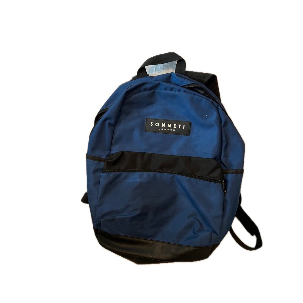 Sonneti Blue Black Padded Computer Backpack